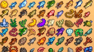 Stardew Valley Fish and fish by season list