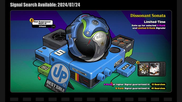 Details of Zhu Yuan's W-Engine weapon Banner in Zenless Zone Zero.